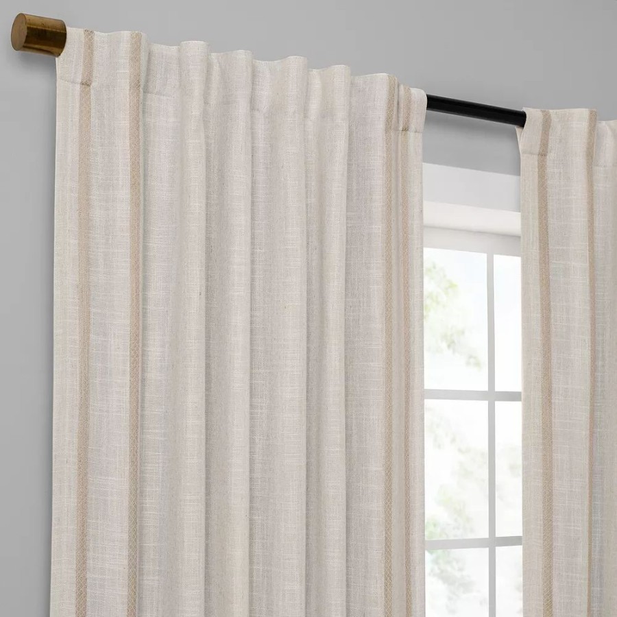 Window Treatments * | Sonoma Goods For Life Ultimate Performance 2-Pack Diamond Stripe 100% Blackout Curtain