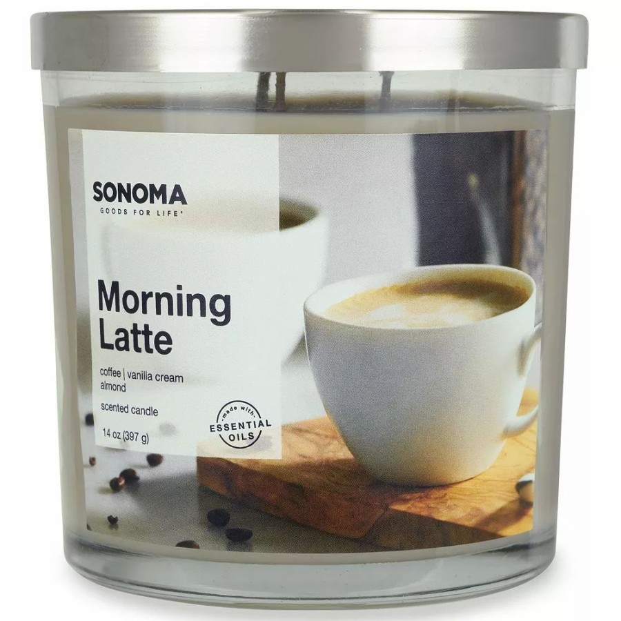 Candles * | Sonoma Goods For Life Morning Latte 14-Oz. Candle Jar