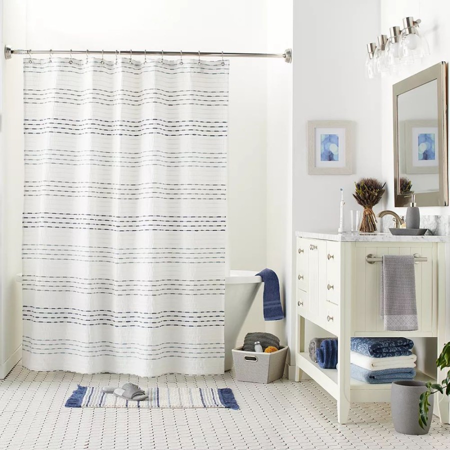 Bathroom * | Sonoma Goods For Life Stripe Shower Curtain