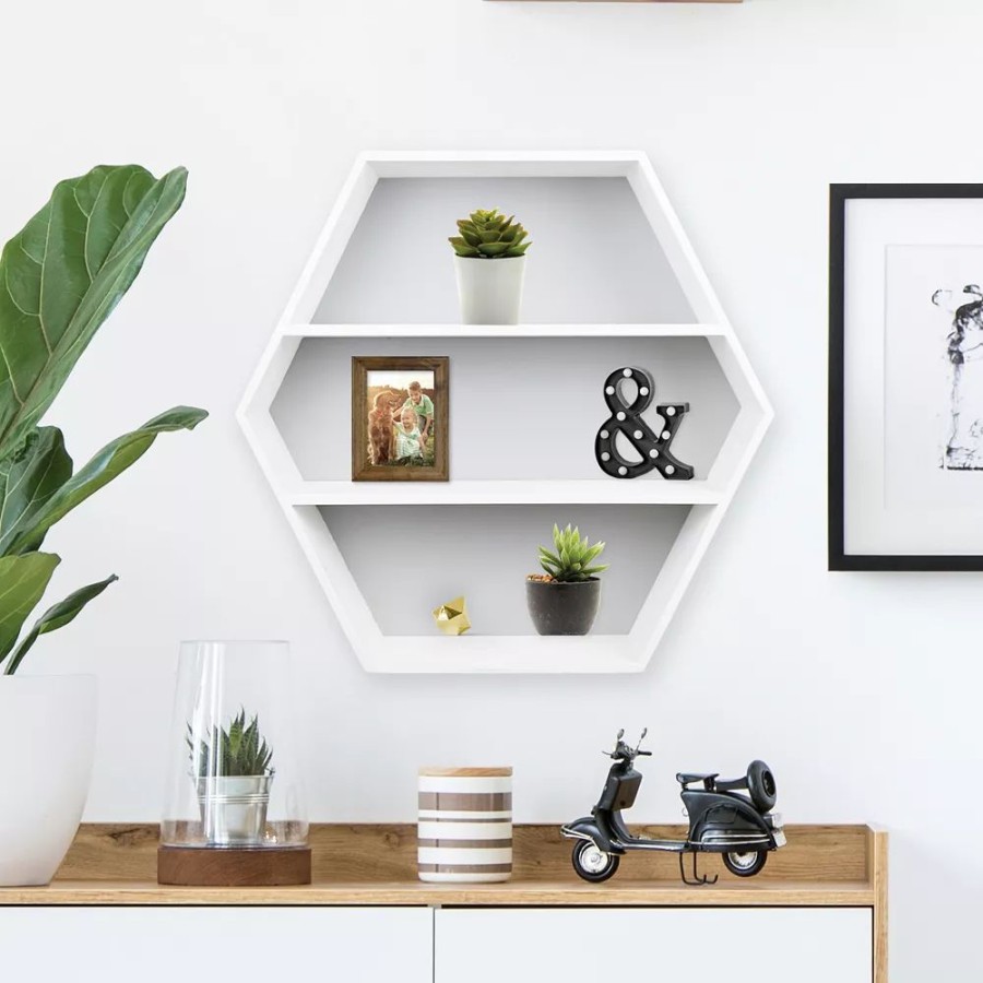 Wall Decor * | Sonoma Goods For Life Hexagon Wall Shelf