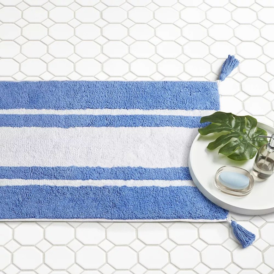 Bathroom * | Sonoma Goods For Life Ryley Bordered Bath Rug