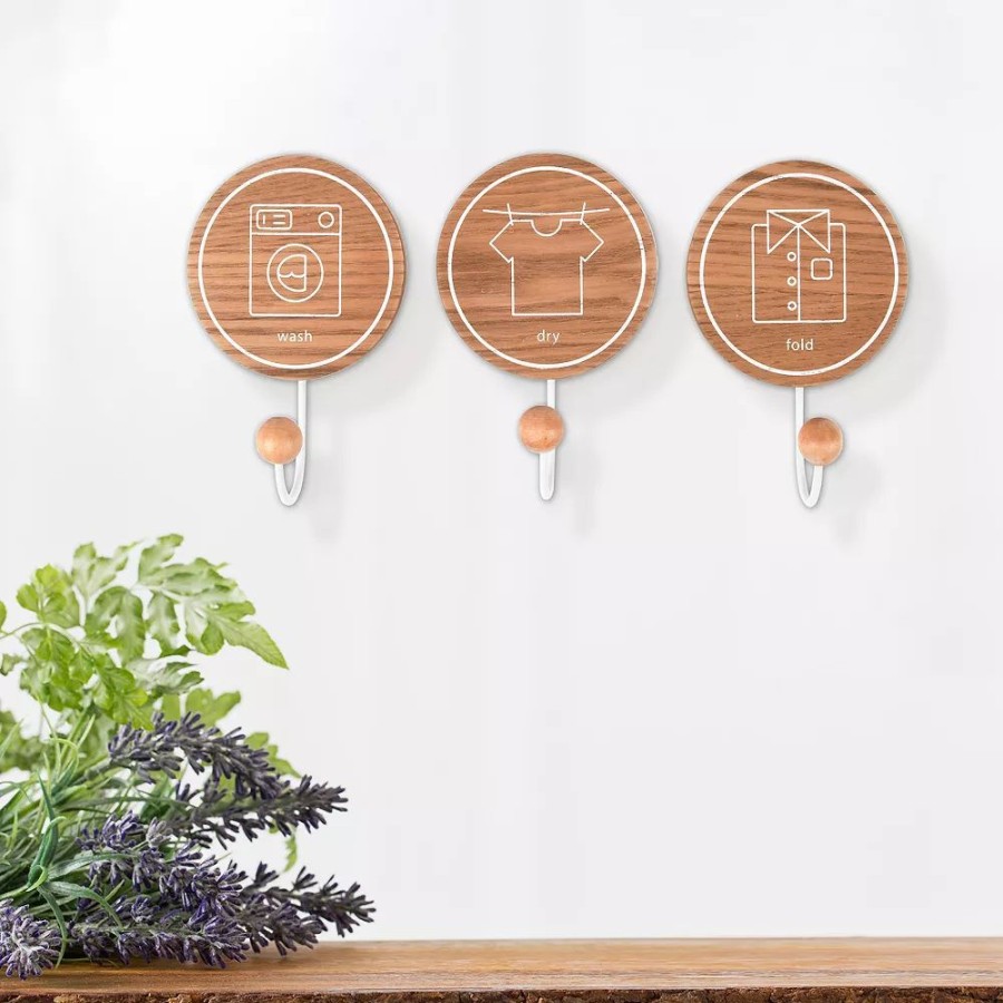 Wall Decor * | Sonoma Goods For Life Laundry Wall Hook 3-Piece Set