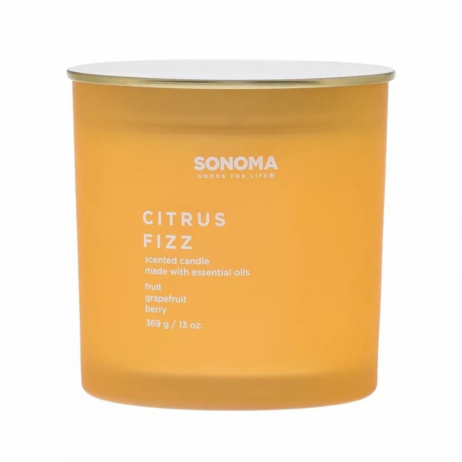 Candles * | Sonoma Goods For Life Citrus Fizz 13-Oz. Candle Jar