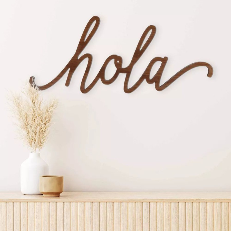 Wall Decor * | Sonoma Goods For Life Hola Sentiment Wall Decor