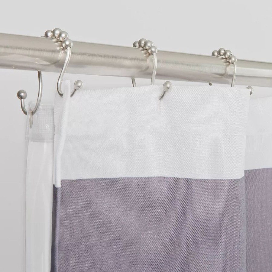 Bathroom * | Sonoma Goods For Life No Rust Double Roller Glide Shower Curtain Hooks