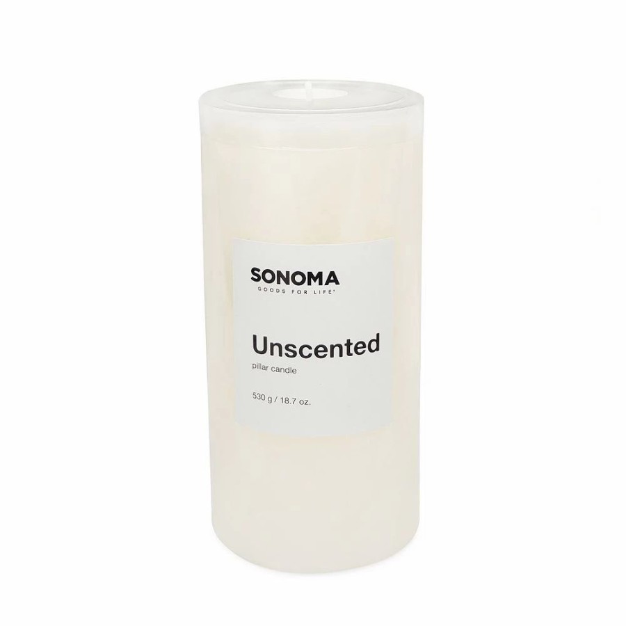 Candles * | Sonoma Goods For Life Unscented 3 X 6 Pillar Candle