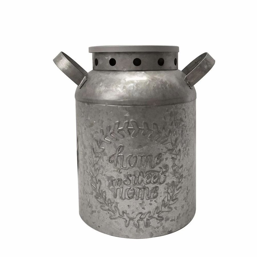 Candles * | Sonoma Goods For Life "Home Sweet Home" Galvanized Bucket Wax Melt Warmer