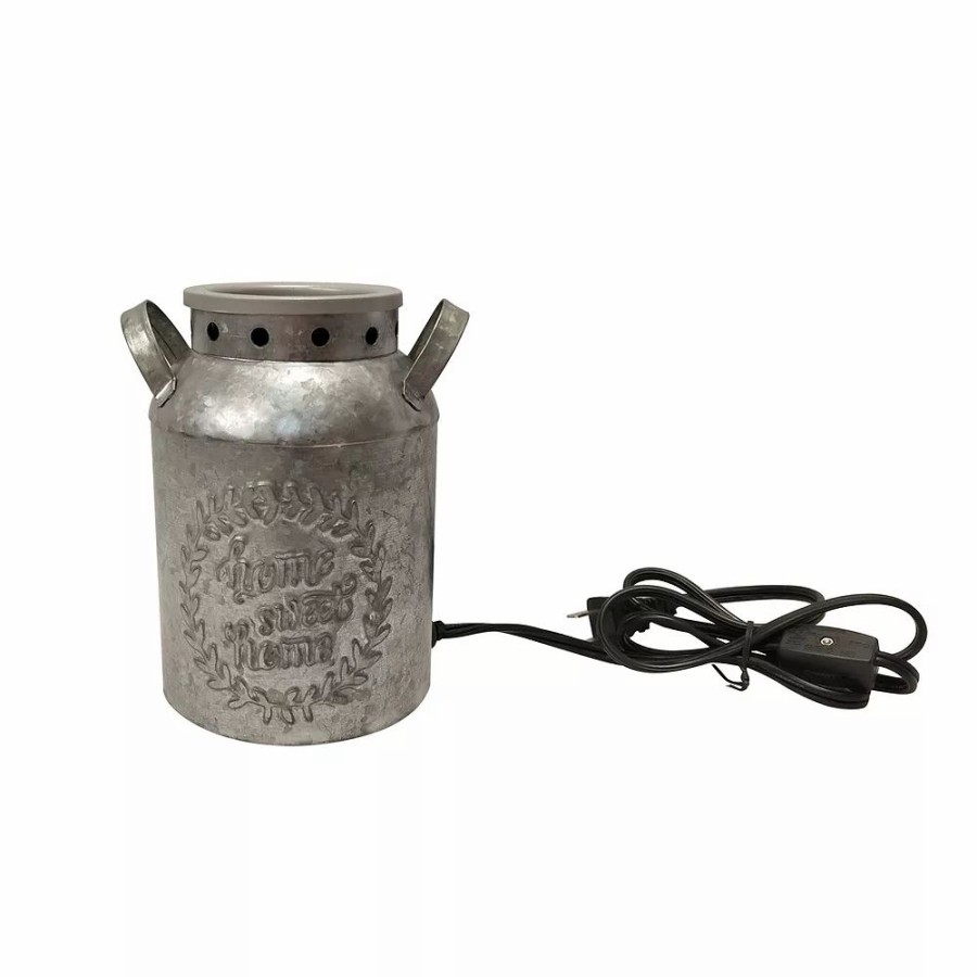 Candles * | Sonoma Goods For Life "Home Sweet Home" Galvanized Bucket Wax Melt Warmer