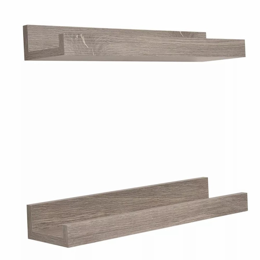 Wall Decor * | Sonoma Goods For Life Gray Ledge Shelf Wall Decor 2-Piece Set