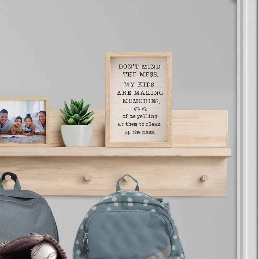 Wall Decor * | Sonoma Goods For Life Don'T Mind The Mess Caption Art Box