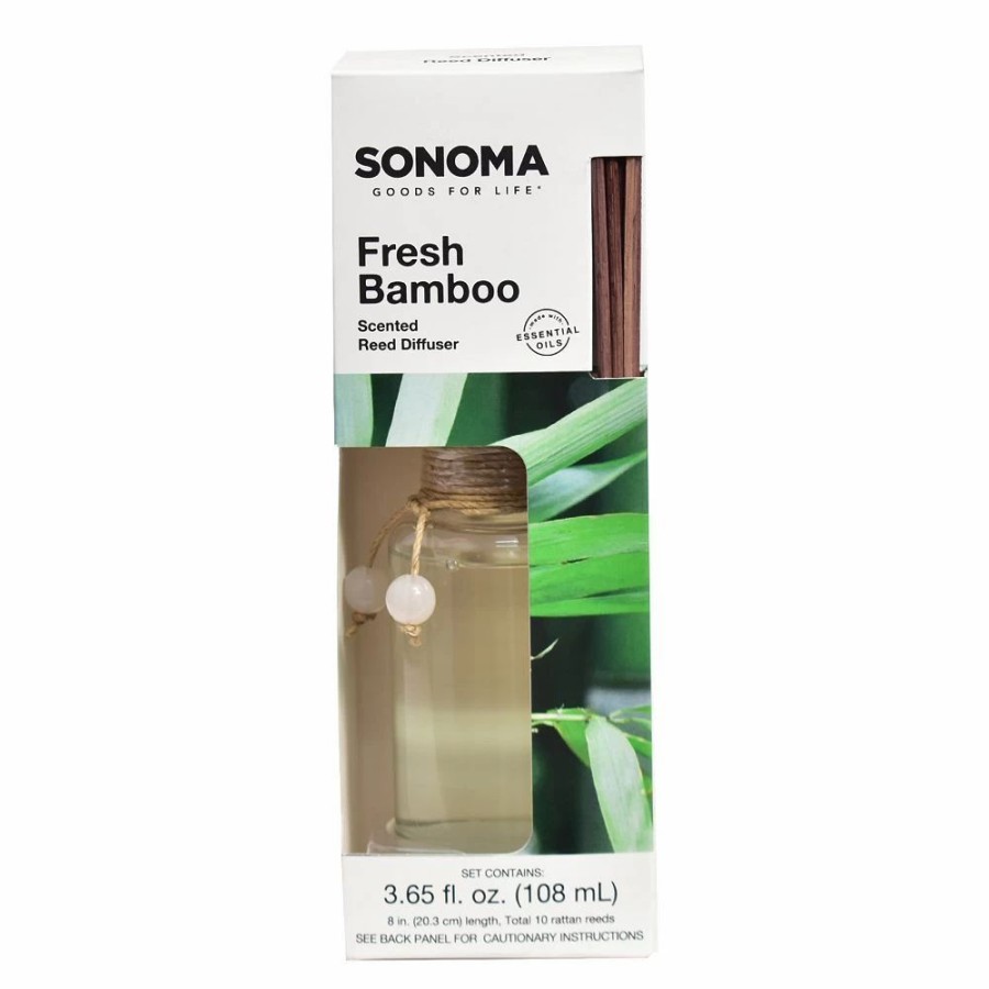 Candles * | Sonoma Goods For Life Fresh Bamboo Reed Diffuser 11-Piece Set