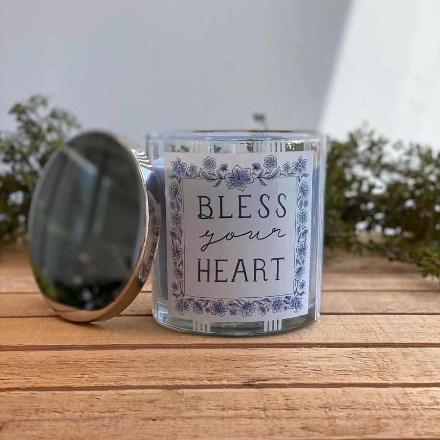 Candles * | Sonoma Goods For Life Bless Your Heart Flamingo Blossoms 13-Oz. Candle Jar