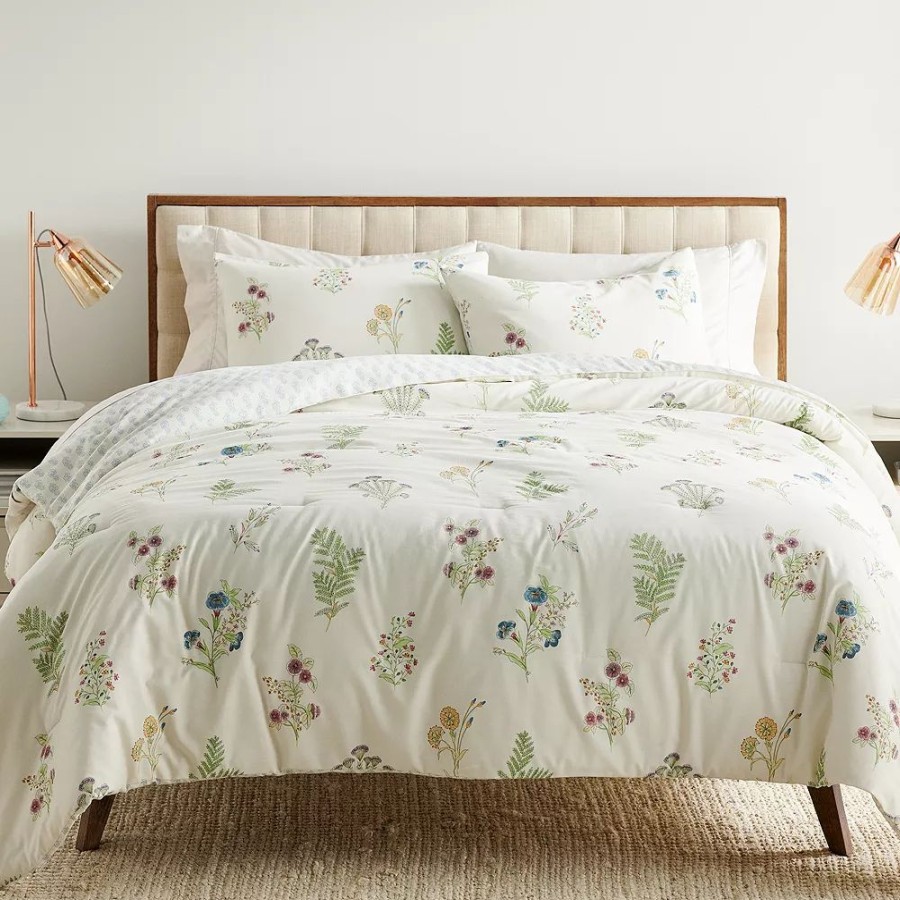 Bedding * | Sonoma Goods For Life Aubrey Wildflower Print Comforter Set With Shams