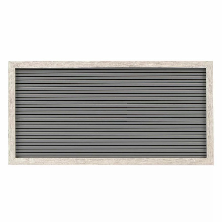 Wall Decor * | Sonoma Goods For Life 14 X 7 Letterboard Gray Slats With White Frame