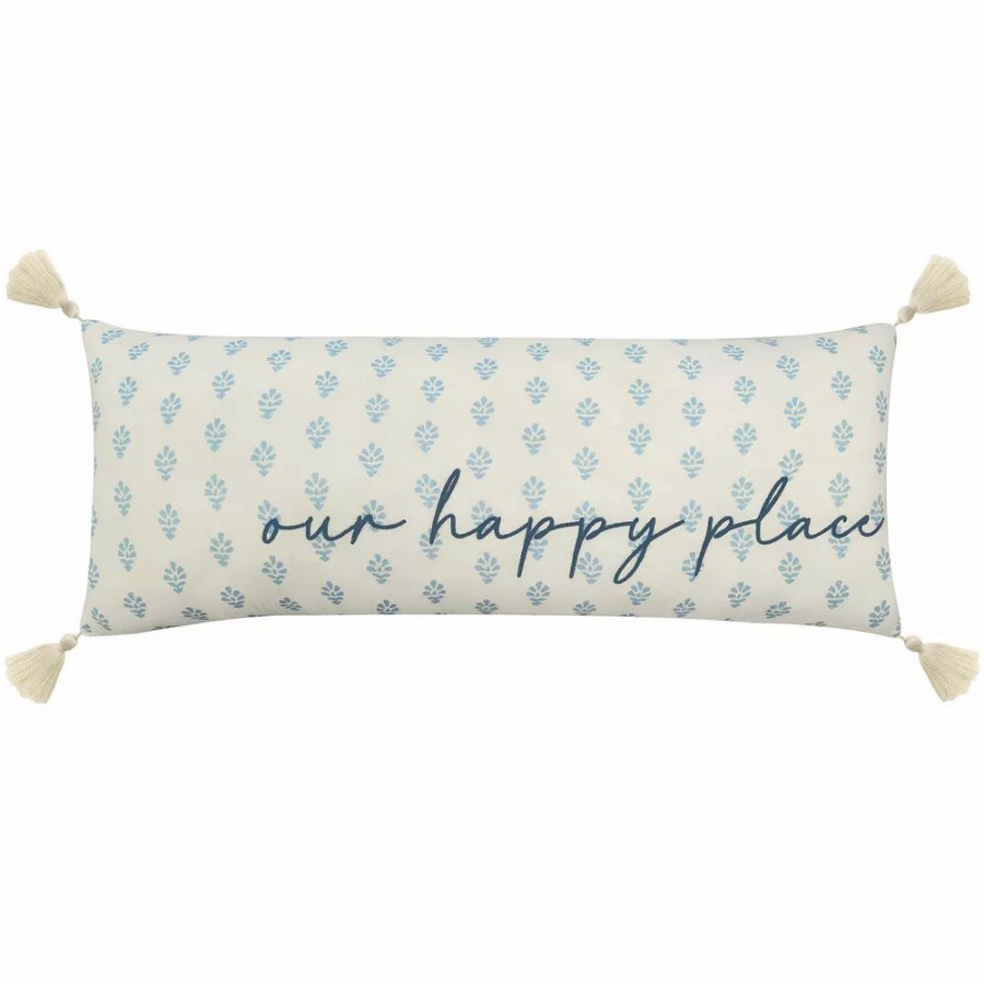 Chair Pads * | Sonoma Goods For Life Ivory "Our Happy Place" Pillow