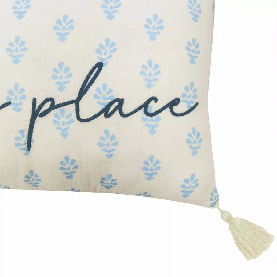 Chair Pads * | Sonoma Goods For Life Ivory "Our Happy Place" Pillow