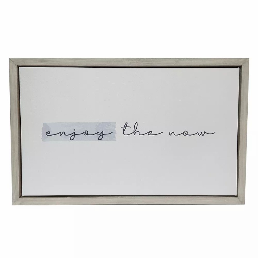 Wall Decor * | Sonoma Goods For Life "Enjoy The Now" Framed Wall Art