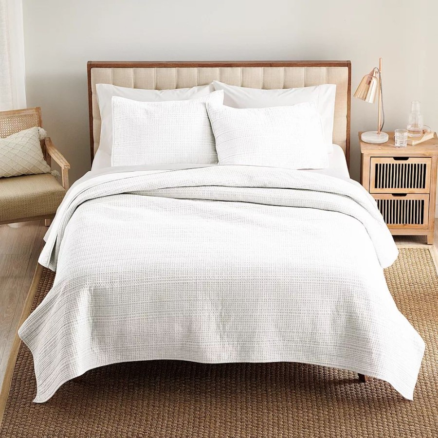 Bedding * | Sonoma Goods For Life New Traditions Waffle Quilt Or Sham