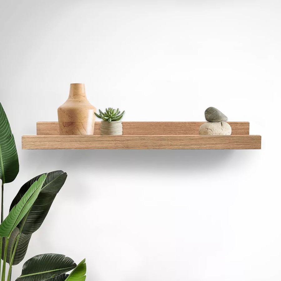 Wall Decor * | Sonoma Goods For Life Brown Single Ledge Shelf Wall Decor