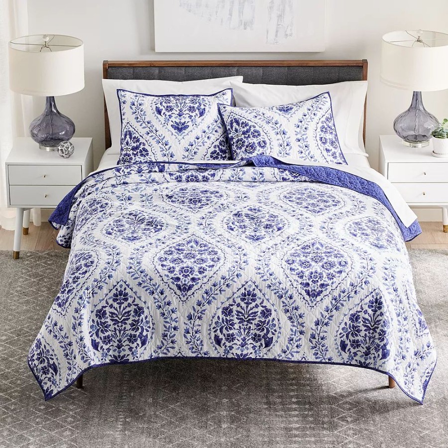 Bedding * | Sonoma Goods For Life Heritage Ogee Damask Printed Quilt Or Sham