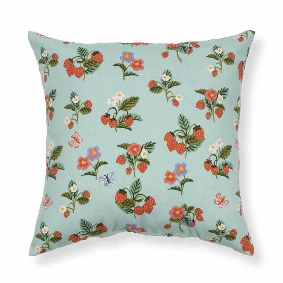 Chair Pads * | Sonoma Goods For Life Strawberry Patchwork Pillow