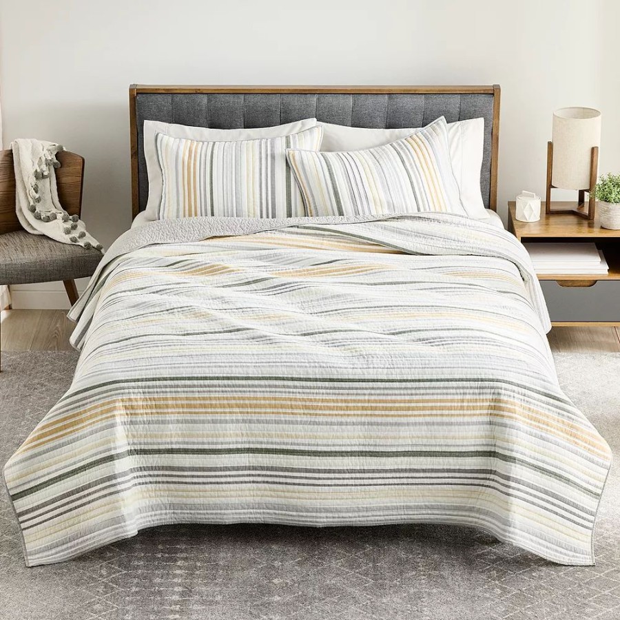 Bedding * | Sonoma Goods For Life New Traditions Plymouth Yarn Dyed Stripe Quilt Or Sham