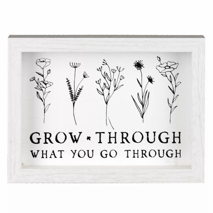 Wall Decor * | Sonoma Goods For Life Grow Through Caption Wall Decor