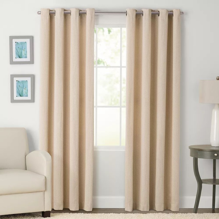 Window Treatments * | Sonoma Goods For Life 1-Panel Naturals Rollingford Window Curtain