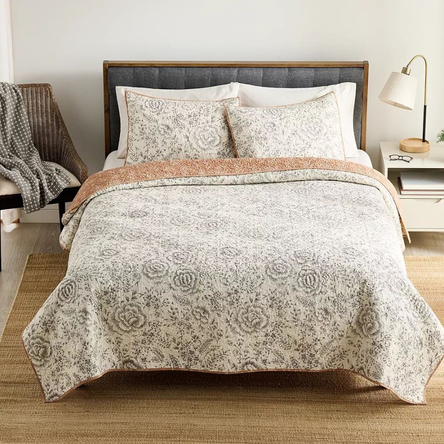 Bedding * | Sonoma Goods For Life Heritage Sketch Floral Quilt Or Sham