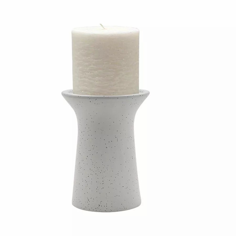 Candles * | Sonoma Goods For Life Speckled Pillar Candle Holder Table Decor