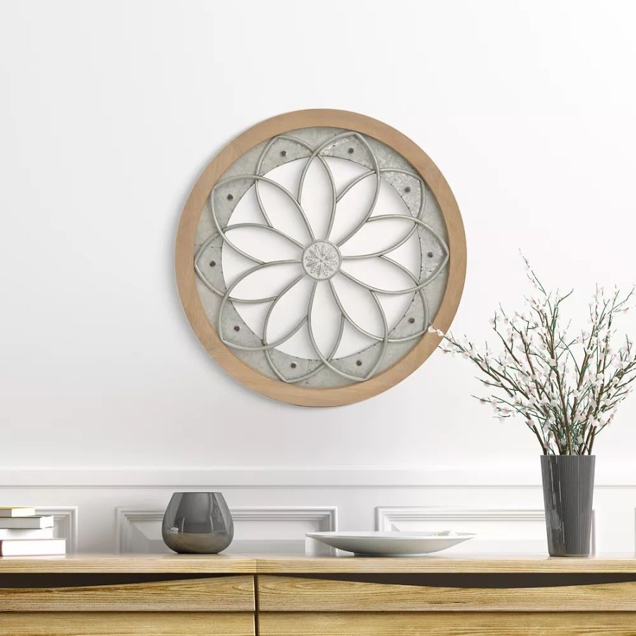 Wall Decor * | Sonoma Goods For Life Mixed Material Flower Wall Medallion