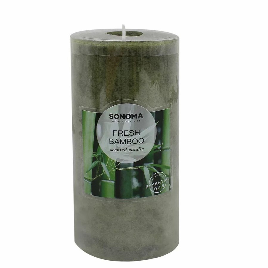 Candles * | Sonoma Goods For Life Fresh Bamboo 6 X 3 Pillar Candle