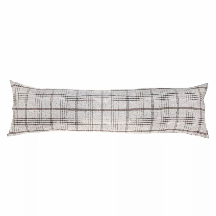 Chair Pads * | Sonoma Goods For Life Tan Plaid Woven Pillow