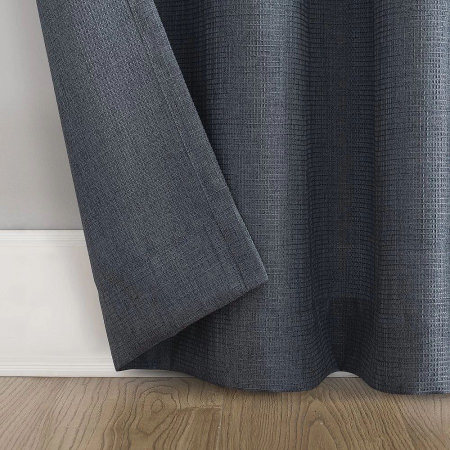 Window Treatments * | Sonoma Goods For Life Recycled Polyester Tonal Grid Grommet Window Curtain