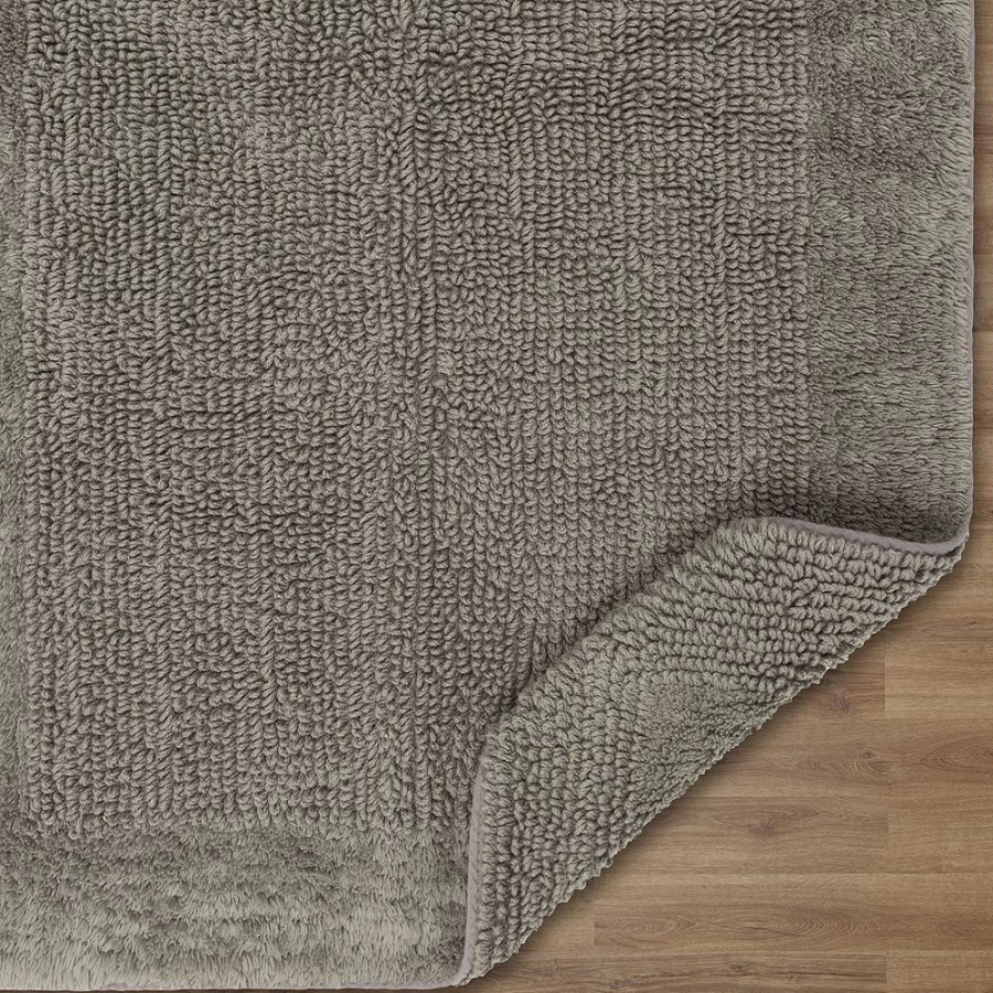 Bathroom * | Sonoma Goods For Life Cotton Reversible Solid Border Bath Rug Runner