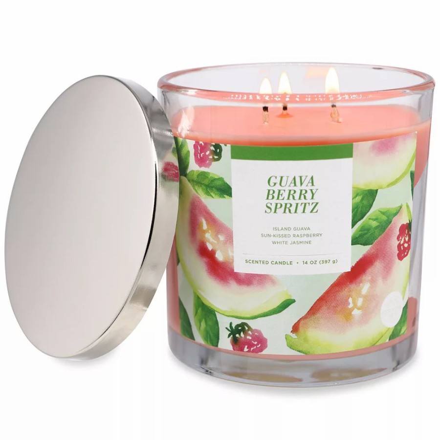 Candles * | Sonoma Goods For Life Guava Berry Spritz 14-Oz. Candle Jar