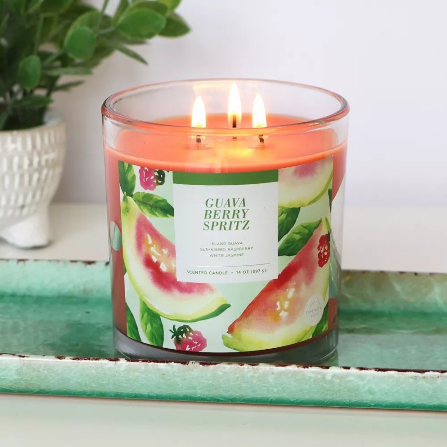 Candles * | Sonoma Goods For Life Guava Berry Spritz 14-Oz. Candle Jar