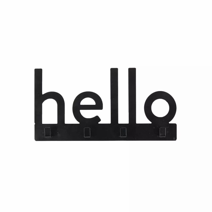 Wall Decor * | Sonoma Goods For Life Hello 4-Hook Wall Decor