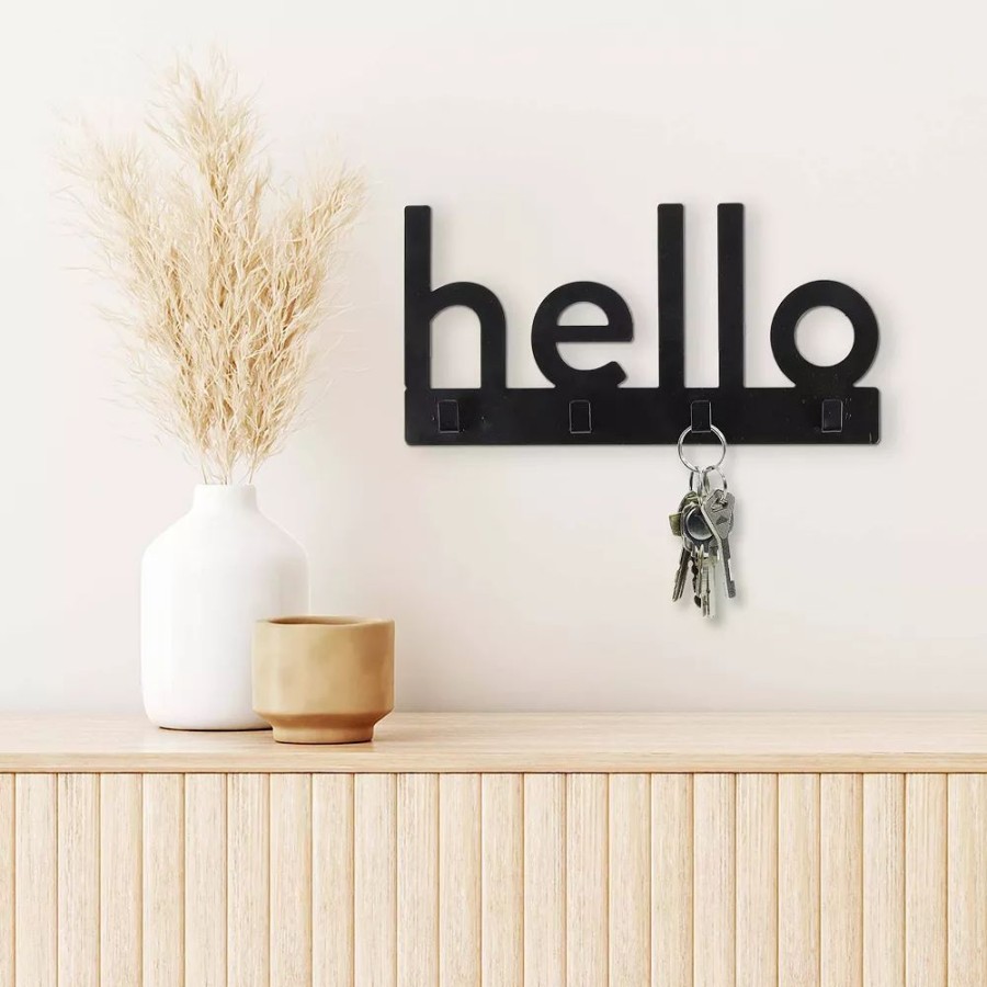 Wall Decor * | Sonoma Goods For Life Hello 4-Hook Wall Decor