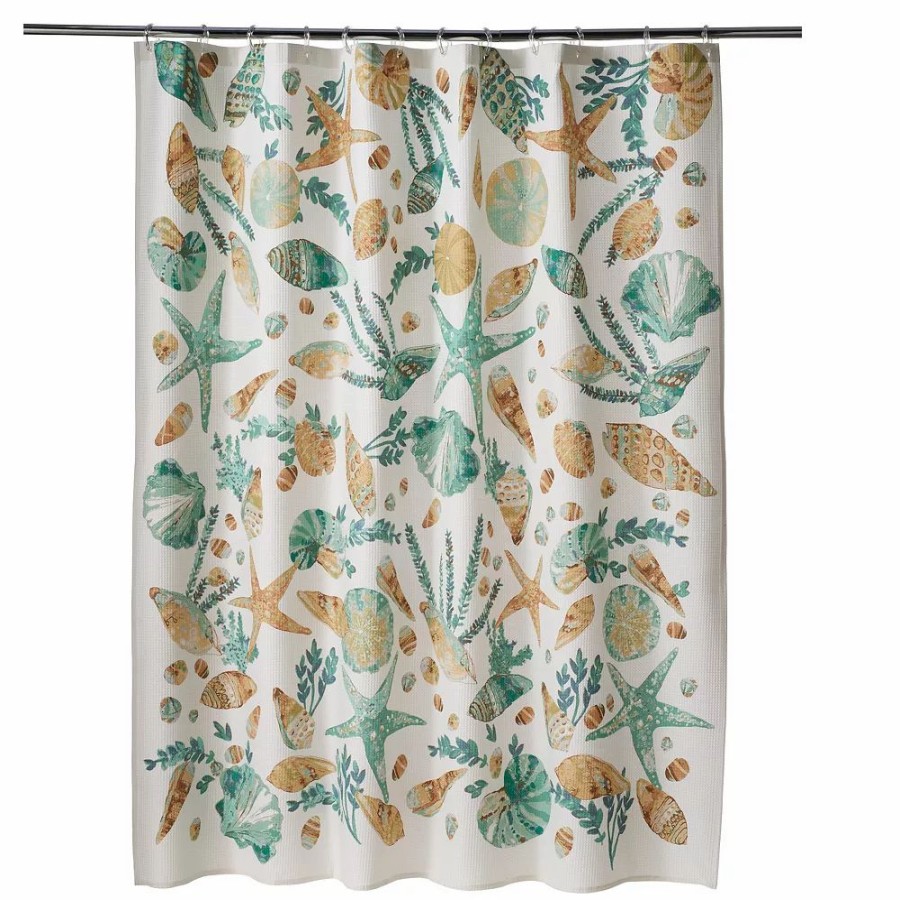 Bathroom * | Sonoma Goods For Life Coastal Printed Shell Shower Curtain