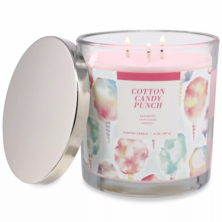 Candles * | Sonoma Goods For Life Cotton Candy Punch 14-Oz. Candle Jar