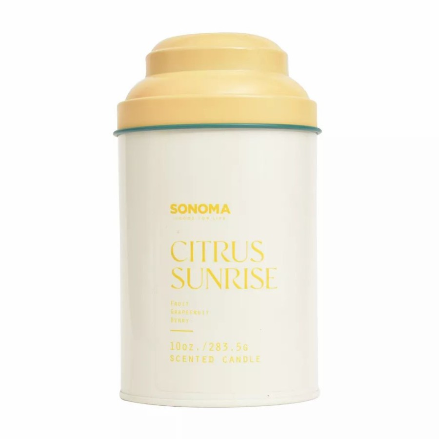 Candles * | Sonoma Goods For Life Tin Drink Collection Sugared Quince & Yuzu 10-Oz. Candle Jar