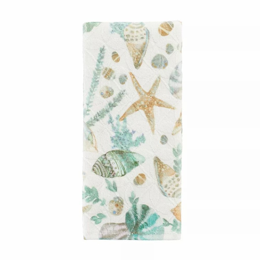 Bathroom * | Sonoma Goods For Life Coastal Printed Shell Hand Towel