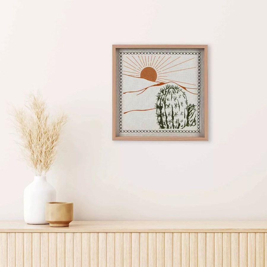 Wall Decor * | Sonoma Goods For Life Framed Cactus Wall Art