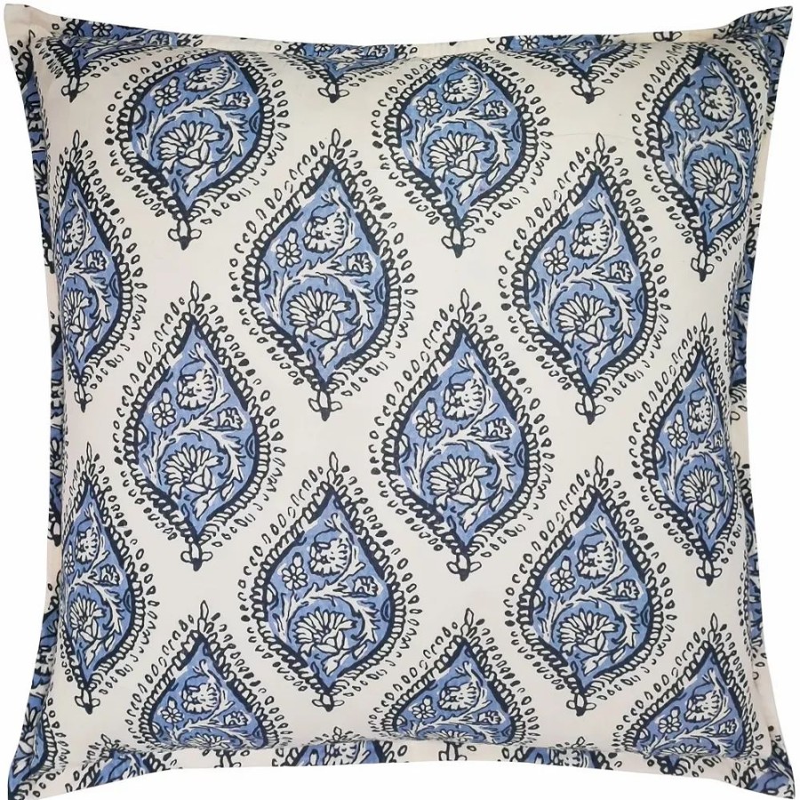 Chair Pads * | Sonoma Goods For Life Blue Block Print Pillow