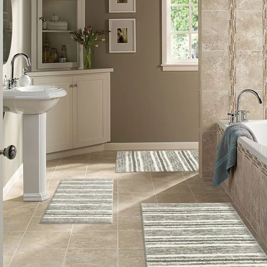 Bathroom * | Sonoma Goods For Life Texture Striped Bath Rug