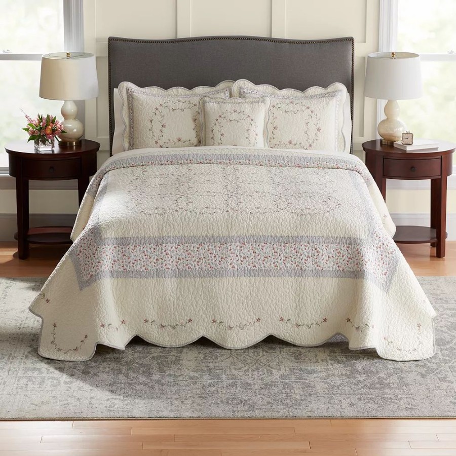 Bedding * | Sonoma Goods For Life Emma Embroidered Bedspread Or Sham