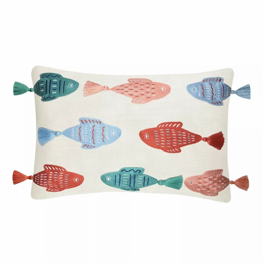 Chair Pads * | Sonoma Goods For Life 14 X 22 Fish Fringe Pillow