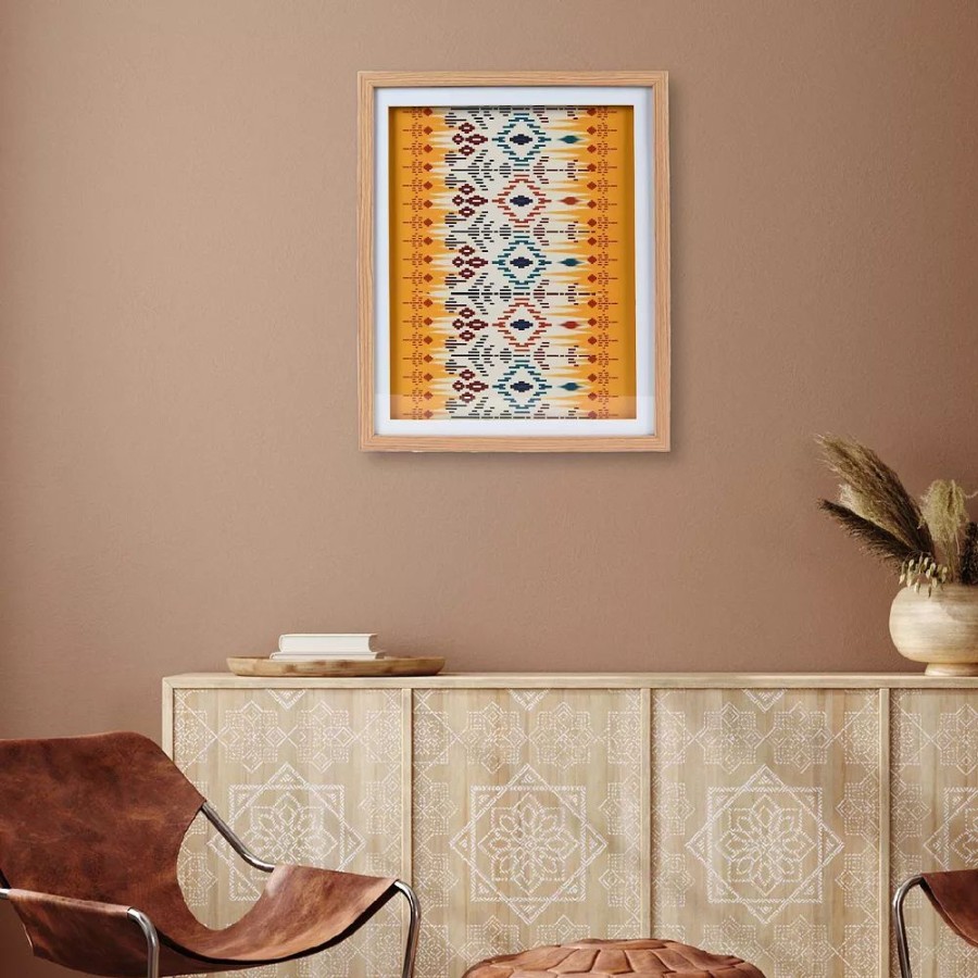 Wall Decor * | Sonoma Goods For Life Framed Southwestern Pattern Wall Art