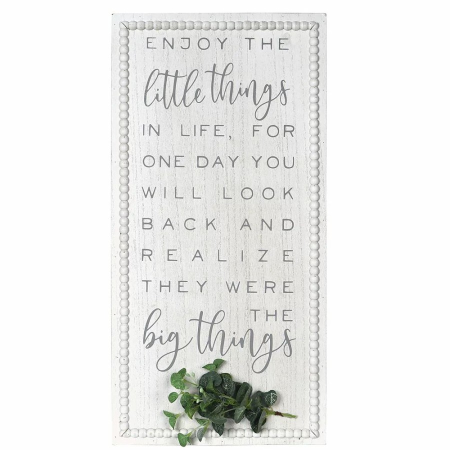 Wall Decor * | Sonoma Goods For Life Enjoy The Little Things Wall Decor